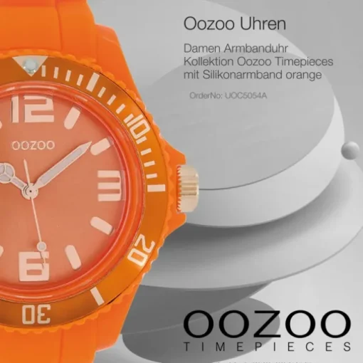 Oozoo Damen Armbanduhr Timepieces Analog Silikon orange UOC5054A