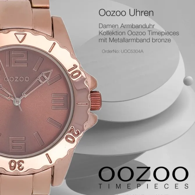 Oozoo Damen Armbanduhr Timepieces Analog Metall bronze UOC5304A