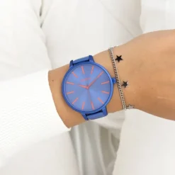 Oozoo Damen Armbanduhr Timepieces Analog Leder blau UOC11163