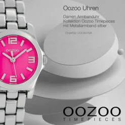 Oozoo Damen Armbanduhr Timepieces Analog Metall silber UOC6220A