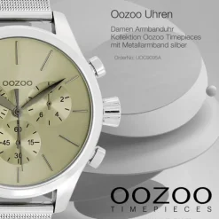 Oozoo Damen Armbanduhr Timepieces Analog Metall silber UOC9095A