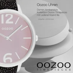 Oozoo Damen Armbanduhr Timepieces Analog Leder lila UOC9154A