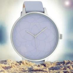 Oozoo Damen Armbanduhr Timepieces C10103 Analog Leder hellblau UOC10103