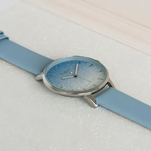 Oozoo Damen Armbanduhr Timepieces C10830 Analog Leder hellblau UOC10830