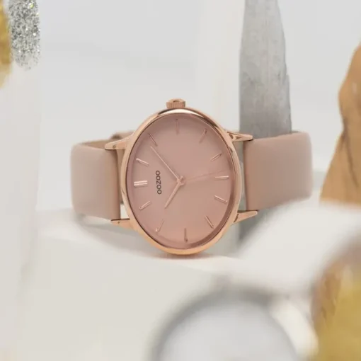 Oozoo Damen Armbanduhr Timepieces C10941 Analog Leder rosa UOC10941