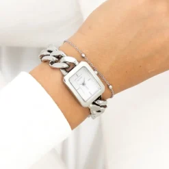 Oozoo Damen Armbanduhr Timepieces Analog Metall silber UOC11270