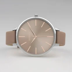 Oozoo Damen Armbanduhr Timepieces C10711 Analog Leder pinkgrau UOC10711