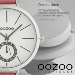 Oozoo Damen Armbanduhr Timepieces Analog Leder rose UOC10464