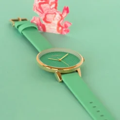 Oozoo Damen Armbanduhr Timepieces C10593 Analog Leder mintgrün UOC10593