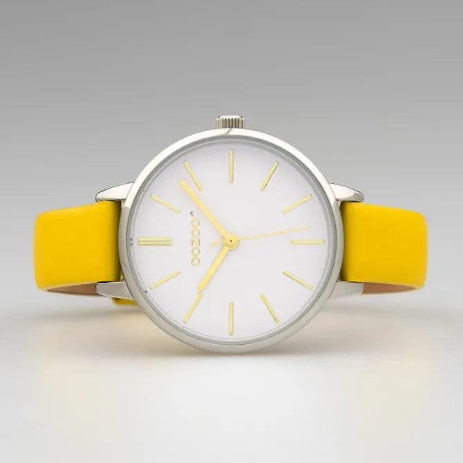 Oozoo Damen Armbanduhr Timepieces JR312 Analog Leder gelb UOJR312