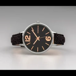 Oozoo Damen Armbanduhr Timepieces C10459 Analog Leder schwarz braun UOC10459