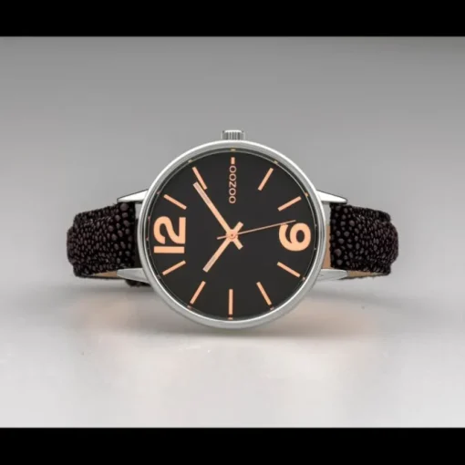 Oozoo Damen Armbanduhr Timepieces C10459 Analog Leder schwarz braun UOC10459