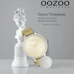 Oozoo Damen Armbanduhr Timepieces Analog Metall gold UOC10863