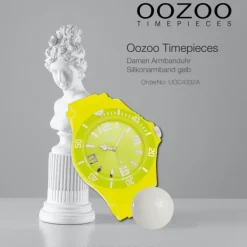 Oozoo Damen Armbanduhr Timepieces Analog Silikon gelb UOC4332A