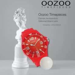 Oozoo Damen Armbanduhr Timepieces Analog Silikon pink UOC4334A