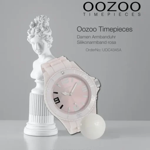 Oozoo Damen Armbanduhr Timepieces Analog Silikon rosa UOC4345A