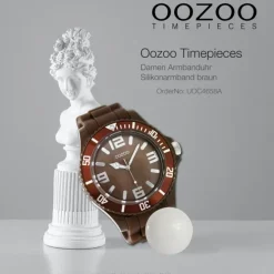 Oozoo Damen Armbanduhr Timepieces Analog Silikon braun UOC4658A