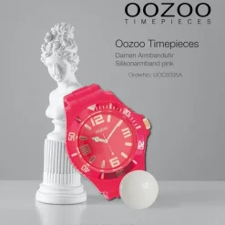 Oozoo Damen Armbanduhr Timepieces Analog Silikon pink UOC5035A