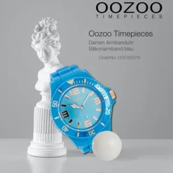 Oozoo Damen Armbanduhr Timepieces Analog Silikon blau UOC5037A