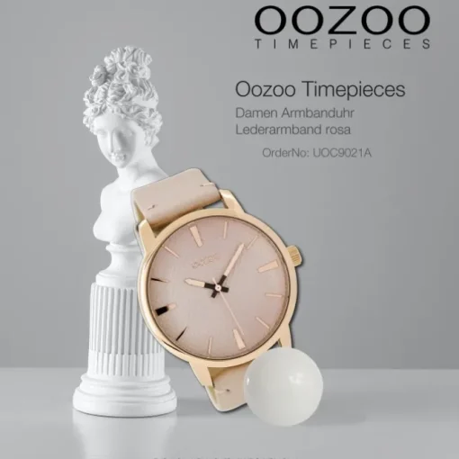 Oozoo Damen Armbanduhr Timepieces Analog Leder rosa UOC9021A