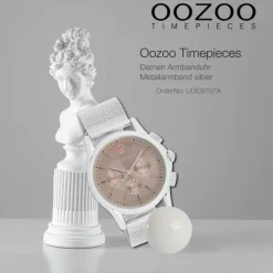 Oozoo Damen Armbanduhr Timepieces Analog Metall silber UOC9107A