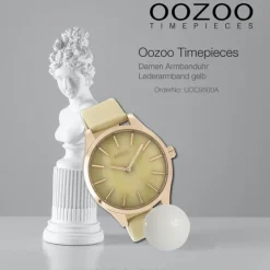 Oozoo Damen Armbanduhr Timepieces Analog Leder gelb UOC9500A