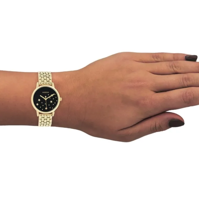 Oozoo Damen Armbanduhr Timepieces C11029 Analog Edelstahl gold UOC11029