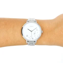 Oozoo Damen Armbanduhr Timepieces Analog Edelstahl silber UOC11120