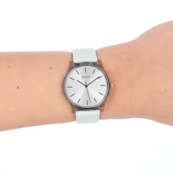 Oozoo Damen Armbanduhr Timepieces Analog Leder grau UOC11137