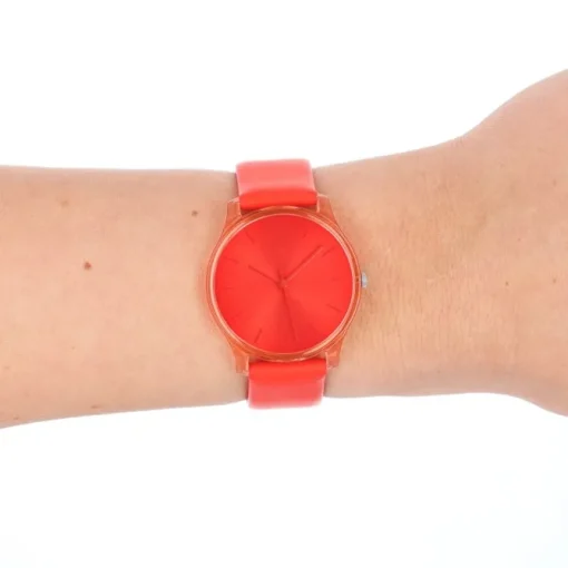 Oozoo Damen Armbanduhr Timepieces Analog Leder rot UOC11142