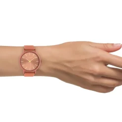 Oozoo Damen Armbanduhr Timepieces Analog Leder orange UOC10447