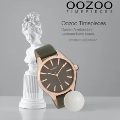 Oozoo Damen Armbanduhr Timepieces Analog Leder braun UOC9688A