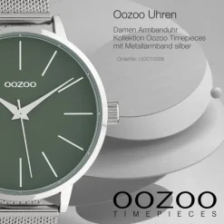 Oozoo Damen Armbanduhr Timepieces Analog Metall silber UOC10006