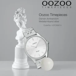 Oozoo Damen Armbanduhr Timepieces Analog Metall silber UOC9981A