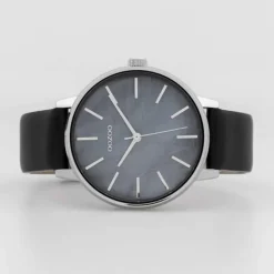 Oozoo Damen Armbanduhr Timepieces Analog Leder schwarz UOC10119