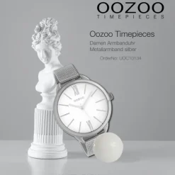Oozoo Damen Armbanduhr Timepieces Analog Metall silber UOC10134