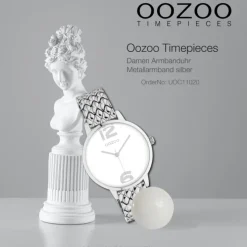 Oozoo Damen Armbanduhr Timepieces Analog Metall silber UOC11020