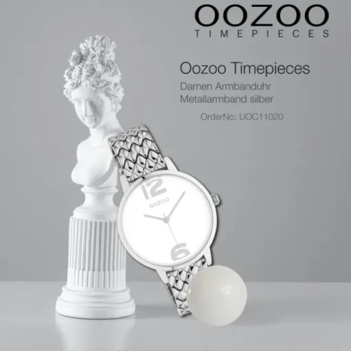 Oozoo Damen Armbanduhr Timepieces Analog Metall silber UOC11020