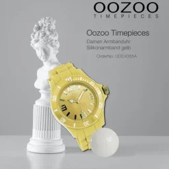 Oozoo Damen Armbanduhr Timepieces Analog Silikon gelb UOC4355A
