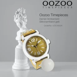 Oozoo Damen Armbanduhr Timepieces Analog Silikon gelb UOC4455A