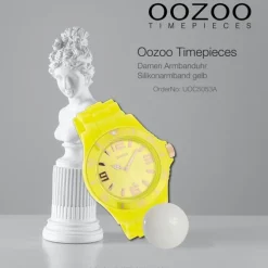 Oozoo Damen Armbanduhr Timepieces Analog Silikon gelb UOC5053A
