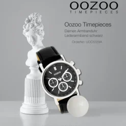 Oozoo Damen Armbanduhr Timepieces Analog Leder schwarz UOC5329A
