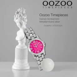 Oozoo Damen Armbanduhr Timepieces Analog Metall silber UOC6220A