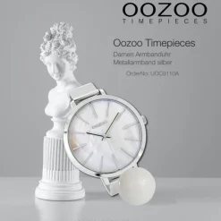 Oozoo Damen Armbanduhr Timepieces Analog Metall silber UOC9110A
