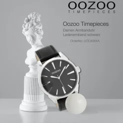 Oozoo Damen Armbanduhr Timepieces Analog Leder schwarz UOC8364A