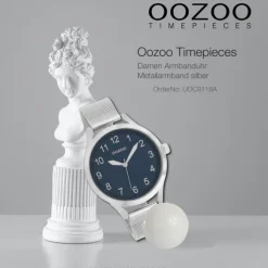 Oozoo Damen Armbanduhr Timepieces Analog Metall silber UOC9118A