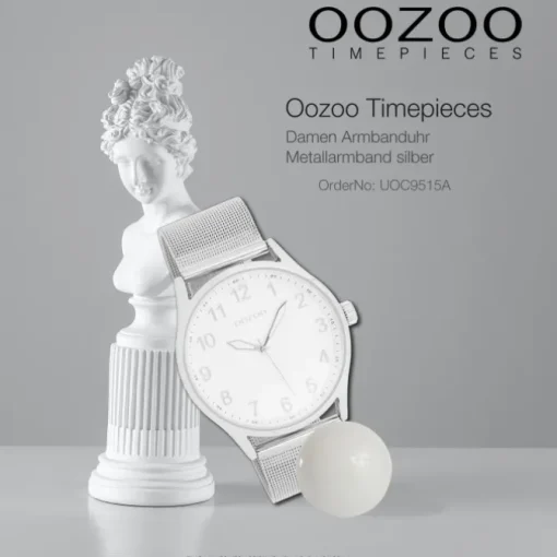 Oozoo Damen Armbanduhr Timepieces Analog Metall silber UOC9515A