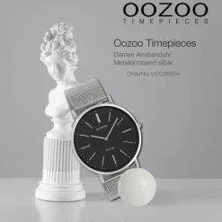 Oozoo Damen Armbanduhr Timepieces Analog Metall silber UOC9895A