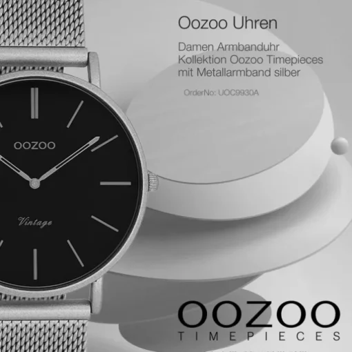 Oozoo Damen Armbanduhr Timepieces Analog Metall silber UOC9930A