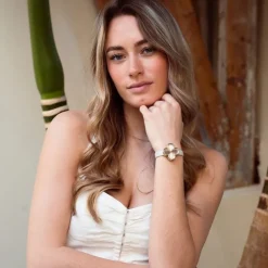 Oozoo Damen Armbanduhr Timepieces Analog Lederband grau UOC11521